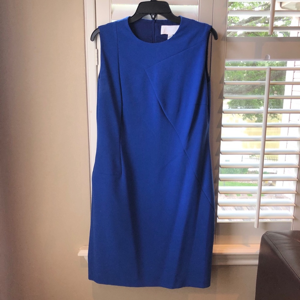 HUGO BOSS Electric Blue Dress Sleeveless